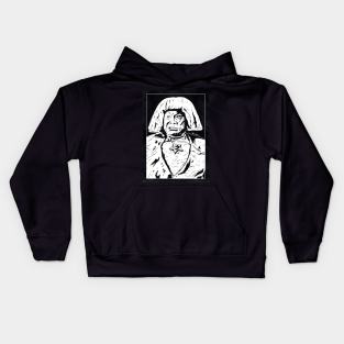 THE GOLEM (Black and White) Kids Hoodie